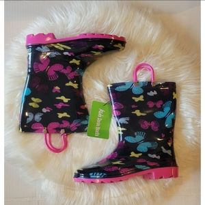 Girl's Butterfly Rain Boots